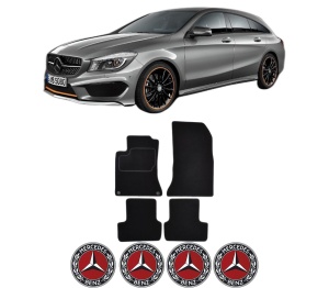 Set Covorase Presuri MERCEDES-BENZ CLA Shooting Brake (X117) din 2015-2019, Auto, Material Textil Mocheta, MERCEDES-BENZ - Img 2