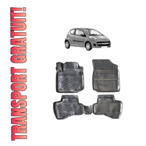 Set covorase presuri PEUGEOT 107 din 2005-2014, auto, din cauciuc thermoplastic