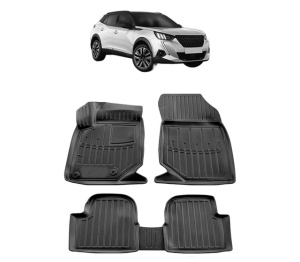 Set covorase presuri PEUGEOT 2008 II din 2019, auto, din cauciuc thermoplastic - Img 2