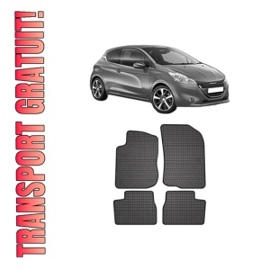 Set covorase presuri PEUGEOT 208 I din 2013-2019, auto, din cauciuc thermoplastic, PEUGEOT