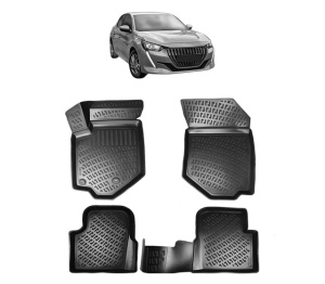 Set covorase presuri PEUGEOT 208 II din 2019, auto, din cauciuc thermoplastic - Img 2