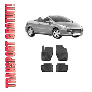 Set covorase presuri PEUGEOT 307 CC (3B) din 2003-2009, auto, din cauciuc thermoplastic, PEUGEOT