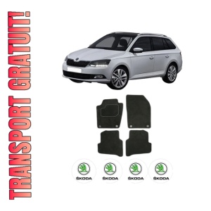 Set Covorase Presuri SKODA FABIA III Estate (NJ5) din 2014-2022, Auto, Material Textil Mocheta, SKODA