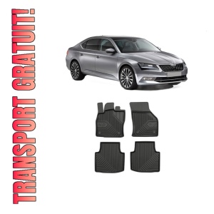 Set covorase presuri SKODA SUPERB III (3V3) din 2015-2024, auto, din cauciuc thermoplastic, SKODA