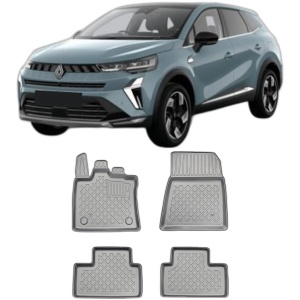 Set covorase RENAULT CAPTUR II E-TECH FULL HYBRID FACELIFT din 07.2024 - Prezent, covorase tavita, caroserie SUV, compatibile cu autoturismul RENAULT CAPTUR II E-TECH FULL HYBRID FACELIFT, ARISTAR - Img 2