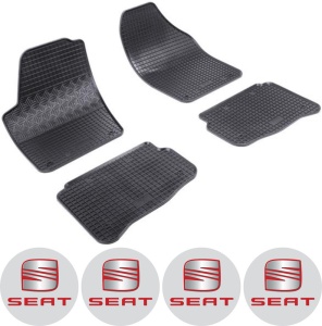 Set covorase Seat Ibiza III Hatchback 6L 02.2002 - 2008 si 4 stickere rotunde Seat accesorii pentru autoturismul tau - masina v4436