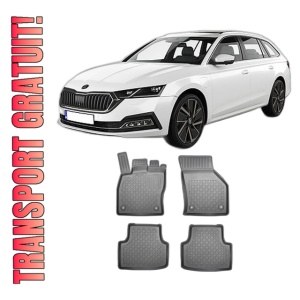 Set covorase SKODA Octavia IV, din 06.2020 - Prezent, covorase tavita, caroserie COMBI NU CORESPUNDE MODELULUI E-TEC MILD HYBRID, compatibile cu autoturismul SKODA Octavia IV, ARISTAR