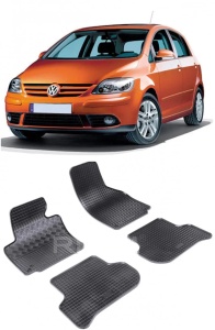 Set covorase Volkswagen Golf V Plus Hatchback 01.2005 - 2009 si 4 stickere rotunde Volkswagen accesorii pentru autoturismul tau - masina v4298