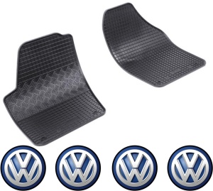 Set covorase Volkswagen Polo IV Hatchback 11.2001 - 2009 si 4 stickere rotunde Volkswagen accesorii pentru autoturismul tau - masina v4272