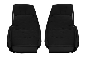Set Huse Scaune Camion Tir DAF FH III din 2020-2024, Auto, Model ELEGANCE S, Culoare Negru, 4x Stickere auto cu DAF - Img 3
