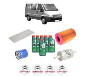 Set Pachet filtre revizie Bosch, 6 litrii ulei Castrol 10W40 CITROEN JUMPER I Bus (244, Z_) 2.0 bivalent din 2003-2006, 4x Stickere auto cu CITROEN - Img 2
