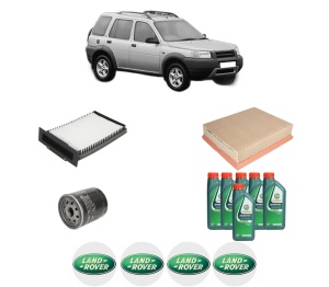 Set Pachet filtre revizie Bosch, 6 litrii ulei Castrol 10W40 LAND ROVER FREELANDER I (L314) 2.5 V6 4x4 din 2000-2006, 4x Stickere auto cu LAND ROVER - Img 2