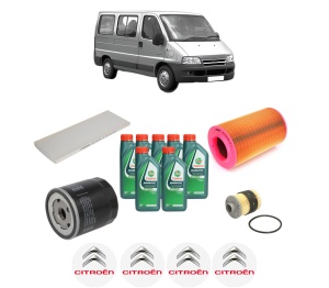 Set Pachet filtre revizie Bosch, 7 litrii ulei Castrol 10W40 CITROEN JUMPER I Bus (244, Z_) 2.2 HDi din 2002-2006, 4x Stickere auto cu CITROEN - Img 2