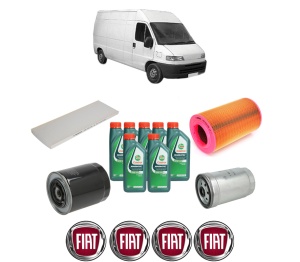 Set Pachet filtre revizie Bosch, 7 litrii ulei Castrol 10W40 FIAT DUCATO Van (230_) 2.8 JTD 4x4 din 2000-2002, 4x Stickere auto cu FIAT - Img 2
