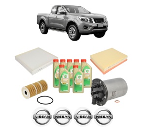 Set Pachet filtre revizie Bosch, 7 litrii ulei Castrol 5W30 NISSAN NAVARA NP300 Pickup (D23, D23T) 2.3 dCi 4x4 (D231, D23T) din 2015, 4x Stickere auto cu NISSAN - Img 2