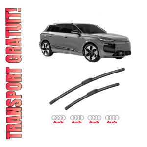Set stergatoare AUDI A3 Allstreet (8YJ) din 2024, pentru parbriz auto, 2 bucati, Bosch Aerotwin, din cauciuc siliconat rezistent, 4 Stickere Auto AUDI