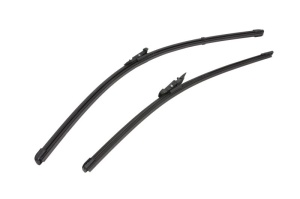 Set stergatoare AUDI A3 Convertible (8P7) din 2008-2013, pentru parbriz auto, 2 bucati, Valeo Silencio, din cauciuc siliconat rezistent, 4 Stickere Auto AUDI v36655