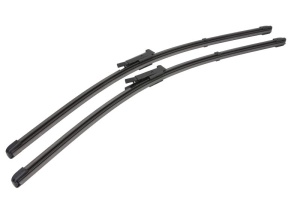 Set stergatoare AUDI A6 C6 (4F2) din 2004-2011, pentru parbriz auto, 2 bucati, Valeo Silencio Xtrm, din cauciuc siliconat rezistent, 4 Stickere Auto AUDI v38959