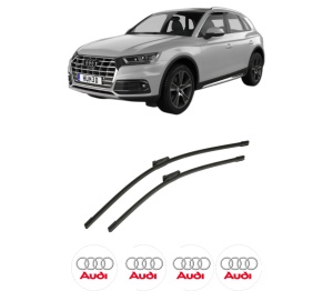 Set stergatoare auto AUDI Q5 (FYB, FYG) din 2016-2021, pentru parbriz auto, 2 bucati, Bosch Aerotwin, din cauciuc siliconat rezistent, 4 Stickere Auto AUDI - Img 2