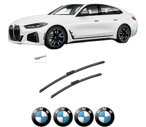 Set stergatoare auto BMW Seria 4 Gran Coupe (G26) din 2021-2024, pentru parbriz auto, 2 bucati, Bosch Aerotwin, din cauciuc siliconat rezistent, 4 Stickere Auto BMW Seria - Img 2