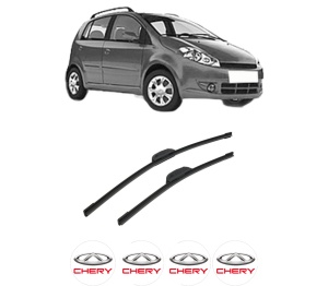 Set stergatoare auto CHERY A1 din 2007-2014, pentru parbriz auto, 2 bucati, Bosch Aerotwin Retrofit, din cauciuc siliconat rezistent, 4 Stickere Auto CHERY - Img 2