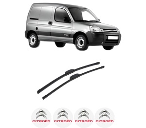 Set stergatoare auto CITROEN BERLINGO / BERLINGO FIRST Box Body/MPV (M_) din 1996-2011, pentru parbriz auto, 2 bucati, Bosch Aerotwin Retrofit, din cauciuc siliconat rezistent, 4 Stickere Auto CITROEN - Img 2