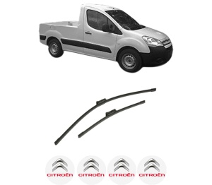 Set stergatoare auto CITROEN BERLINGO Platform/Chassis (B9) din 2008-2021, pentru parbriz auto, 2 bucati, Bosch Aerotwin, din cauciuc siliconat rezistent, 4 Stickere Auto CITROEN - Img 2