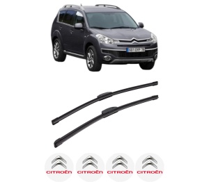 Set stergatoare auto CITROEN C-CROSSER Van (VU_) din 2007-2012, pentru parbriz auto, 2 bucati, Bosch Aerotwin Retrofit, din cauciuc siliconat rezistent, 4 Stickere Auto CITROEN - Img 2
