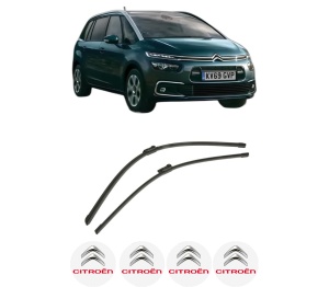 Set stergatoare auto CITROEN GRAND C4 SPACETOURER Van (3A_, 3E_) din 2019, pentru parbriz auto, 2 bucati, Bosch Aerotwin, din cauciuc siliconat rezistent, 4 Stickere Auto CITROEN - Img 2
