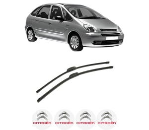 Set stergatoare auto CITROEN XSARA PICASSO (N68) din 1999-2012, pentru parbriz auto, 2 bucati, Bosch Aerotwin Retrofit, din cauciuc siliconat rezistent, 4 Stickere Auto CITROEN - Img 2