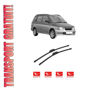 Set stergatoare auto DAIHATSU GRAN MOVE (G3) din 1996-2002, pentru parbriz auto, 2 bucati, Bosch Aerotwin Retrofit, din cauciuc siliconat rezistent, 4 Stickere Auto DAIHATSU