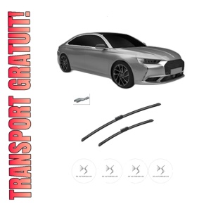 Set stergatoare auto DS DS 9 (X2_) din 2020-2022, pentru parbriz auto, 2 bucati, Bosch Aerotwin, din cauciuc siliconat rezistent, 4 Stickere Auto DS