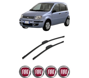 Set stergatoare auto FIAT PANDA (169_) din 2003-2013, pentru parbriz auto, 2 bucati, Bosch Aerotwin Retrofit, din cauciuc siliconat rezistent, 4 Stickere Auto FIAT - Img 2