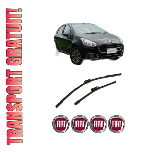 Set stergatoare auto FIAT PUNTO EVO (199_) din 2008-2014, pentru parbriz auto, 2 bucati, Bosch Aerotwin Multi, din cauciuc siliconat rezistent, 4 Stickere Auto FIAT