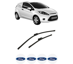 Set stergatoare auto FORD FIESTA VI Van din 2008-2017, pentru parbriz auto, 2 bucati, Bosch Aerotwin Multi, din cauciuc siliconat rezistent, 4 Stickere Auto FORD - Img 2