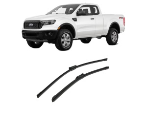 Set stergatoare auto FORD RANGER Standard Cab Pickup din 2022-2023, pentru parbriz auto, 2 bucati, Bosch Aerotwin, din cauciuc siliconat rezistent, 4 Stickere Auto FORD - Img 2