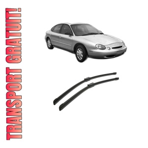 Set stergatoare auto FORD TAURUS (P5_) din 1999, pentru parbriz auto, 2 bucati, Bosch Aerotwin, din cauciuc siliconat rezistent, 4 Stickere Auto FORD