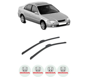 Set stergatoare auto HONDA ACCORD VI (CK, CG, CH, CF, CL) din 1997-2003, pentru parbriz auto, 2 bucati, Bosch Aerotwin Retrofit, din cauciuc siliconat rezistent, 4 Stickere Auto HONDA - Img 2