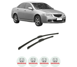 Set stergatoare auto HONDA ACCORD VII (CL, CN) din 2003-2008, pentru parbriz auto, 2 bucati, Bosch Aerotwin Retrofit, din cauciuc siliconat rezistent, 4 Stickere Auto HONDA - Img 2