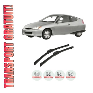 Set stergatoare auto HONDA INSIGHT (ZE) din 2000-2006, pentru parbriz auto, 2 bucati, Bosch Aerotwin Retrofit, din cauciuc siliconat rezistent, 4 Stickere Auto HONDA