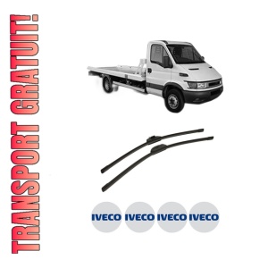 Set stergatoare auto Iveco DAILY III Platform/Chassis din 1999-2006, pentru parbriz auto, 2 bucati, Bosch Aerotwin Retro Truck, din cauciuc siliconat rezistent, 4 Stickere Auto Iveco