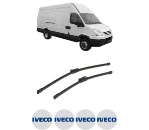 Set stergatoare auto Iveco DAILY IV Van din 2006-2011, pentru parbriz auto, 2 bucati, Bosch Aerotwin, din cauciuc siliconat rezistent, 4 Stickere Auto Iveco - Img 2