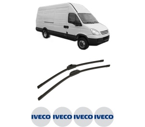 Set stergatoare auto Iveco DAILY IV Van din 2006-2011, pentru parbriz auto, 2 bucati, Bosch Aerotwin Retro Truck, din cauciuc siliconat rezistent, 4 Stickere Auto Iveco - Img 2