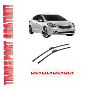 Set stergatoare auto KIA CERATO KOUP III (YD) din 2013, pentru parbriz auto, 2 bucati, Bosch Aerotwin Retrofit, din cauciuc siliconat rezistent, 4 Stickere Auto KIA