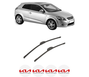 Set stergatoare auto KIA PRO CEE'D (ED) din 2008-2013, pentru parbriz auto, 2 bucati, Bosch Aerotwin Retrofit, din cauciuc siliconat rezistent, 4 Stickere Auto KIA - Img 2