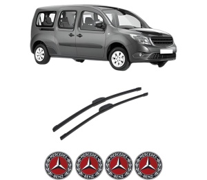 Set stergatoare auto MERCEDES-BENZ CITAN MPV (W415) din 2012-2021, pentru parbriz auto, 2 bucati, Bosch Aerotwin Retrofit, din cauciuc siliconat rezistent, 4 Stickere Auto MERCEDES-BENZ - Img 2