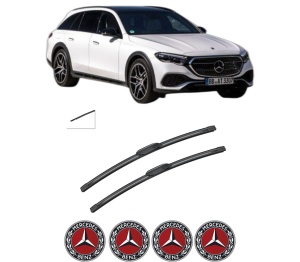 Set stergatoare auto MERCEDES-BENZ E-CLASS All-Terrain (S214) din 2023, pentru parbriz auto, 2 bucati, Bosch Aerotwin, din cauciuc siliconat rezistent, 4 Stickere Auto MERCEDES-BENZ - Img 2