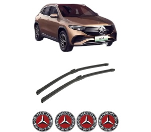 Set stergatoare auto MERCEDES-BENZ EQA (H243) din 2021-2022, pentru parbriz auto, 2 bucati, Bosch Aerotwin, din cauciuc siliconat rezistent, 4 Stickere Auto MERCEDES-BENZ - Img 2