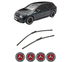 Set stergatoare auto MERCEDES-BENZ EQS SUV (X296) din 2022-2023, pentru parbriz auto, 2 bucati, Bosch Aerotwin, din cauciuc siliconat rezistent, 4 Stickere Auto MERCEDES-BENZ - Img 2