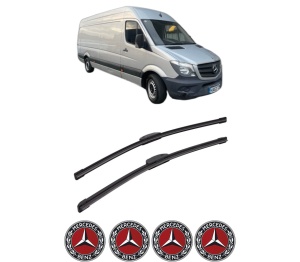 Set stergatoare auto MERCEDES-BENZ SPRINTER CLASSIC 3,5-t Van (B909) din 2013-2017, pentru parbriz auto, 2 bucati, Bosch Aerotwin Retrofit, din cauciuc siliconat rezistent, 4 Stickere Auto MERCEDES-BENZ - Img 2